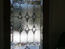 Leaded Glass Door Insert